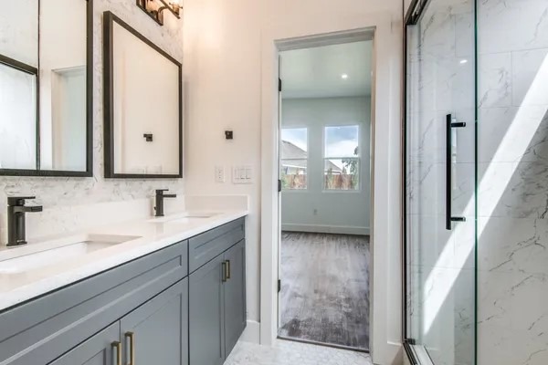 A newly renovated bathroom